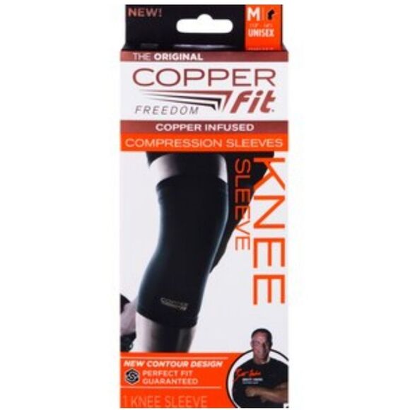 Copper Fit Freedom Copper Infused Knee Sleeve - Picture 1 of 4